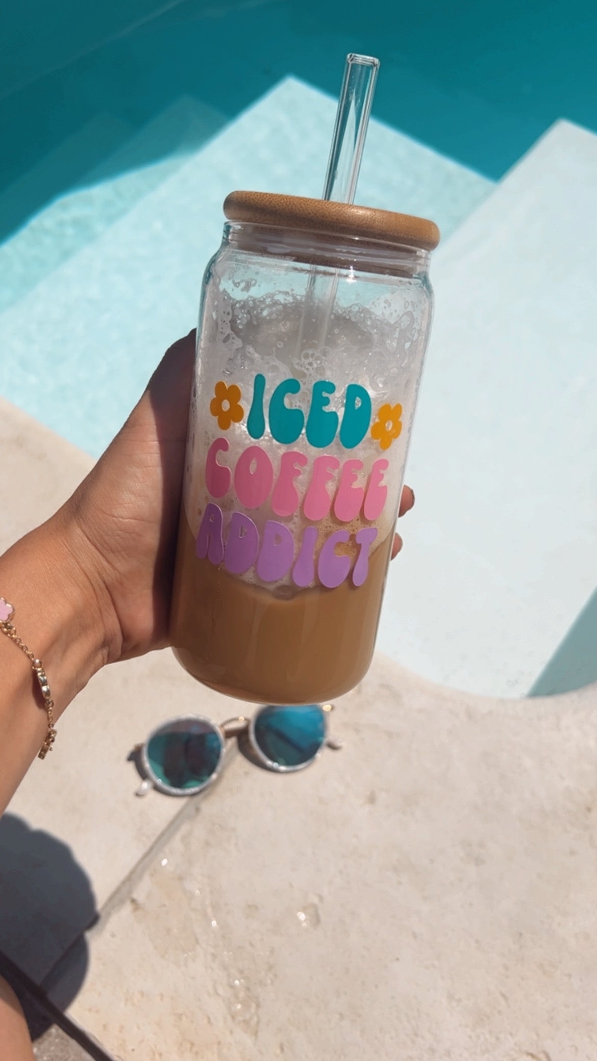 Glasbecher "ICED COFFEE"
