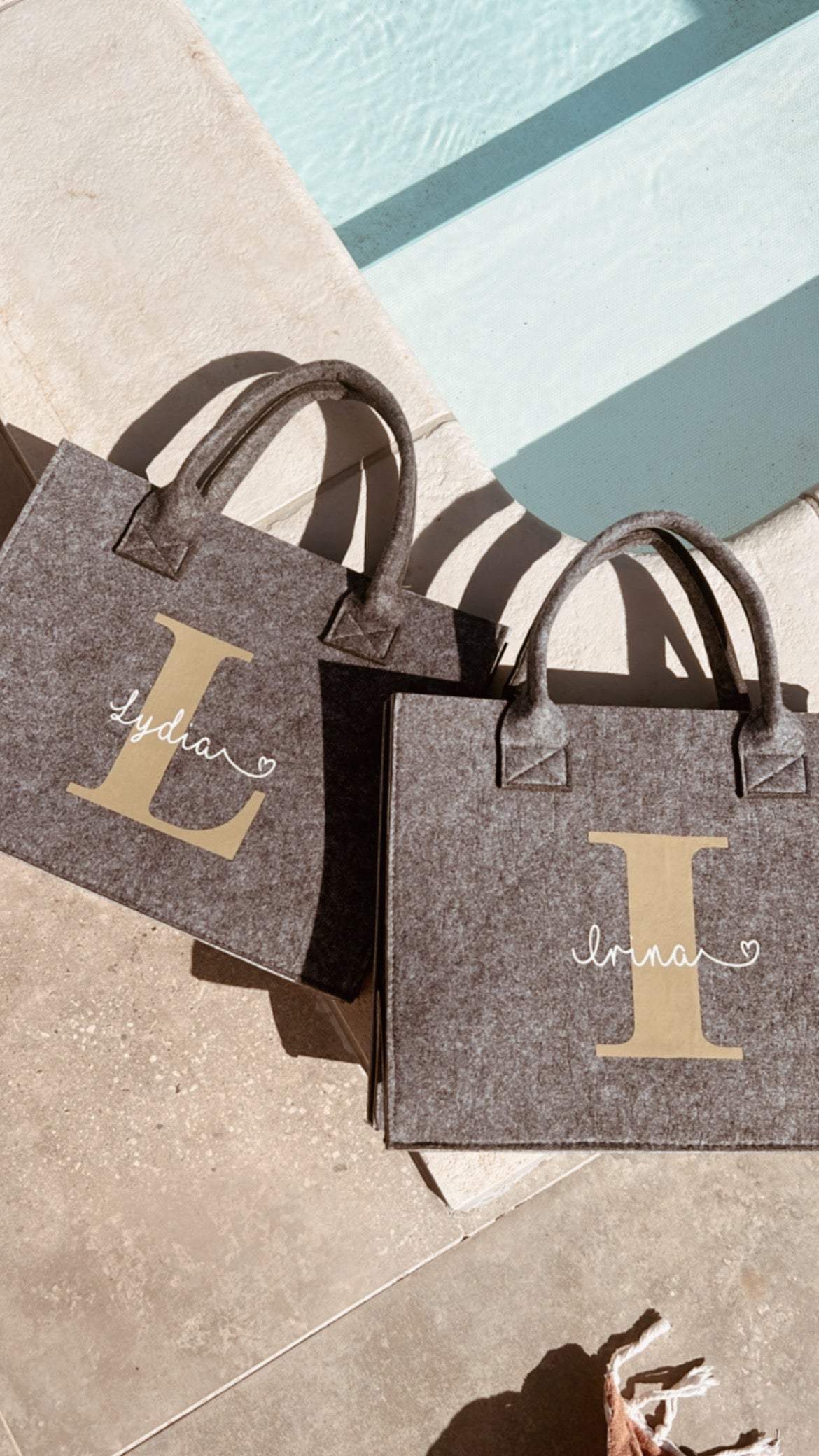 Filztasche / individuell personalisiert