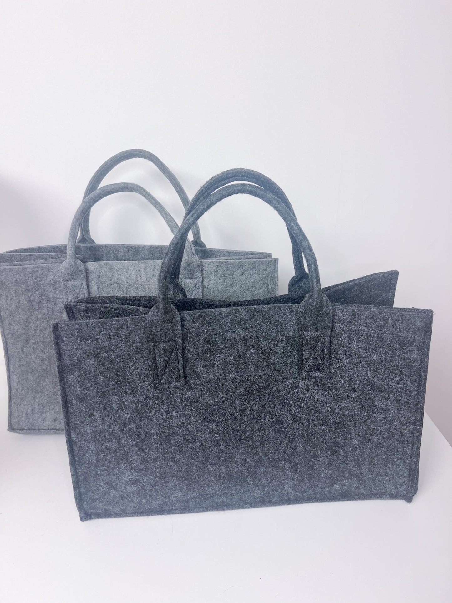 Breite Filztasche / personalisiert